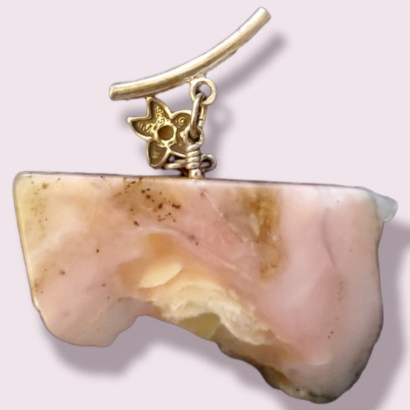 Pink Opal Crystal Necklace - Picture 5 of 5